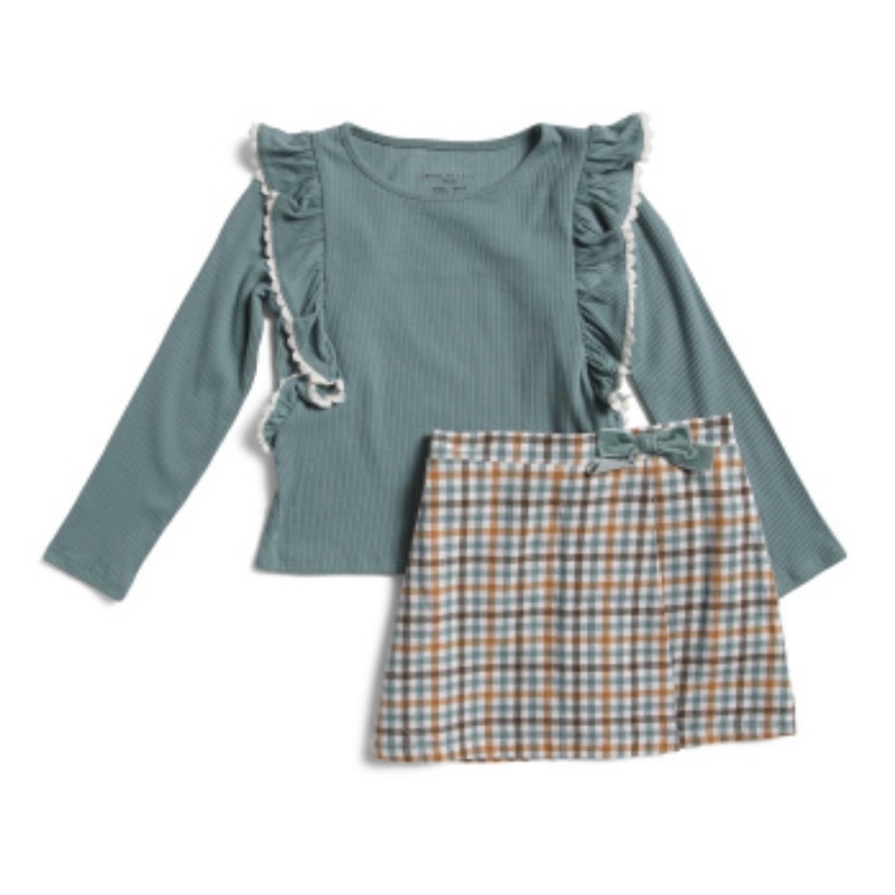 NWOT Max Studio Flannel Outfit Set